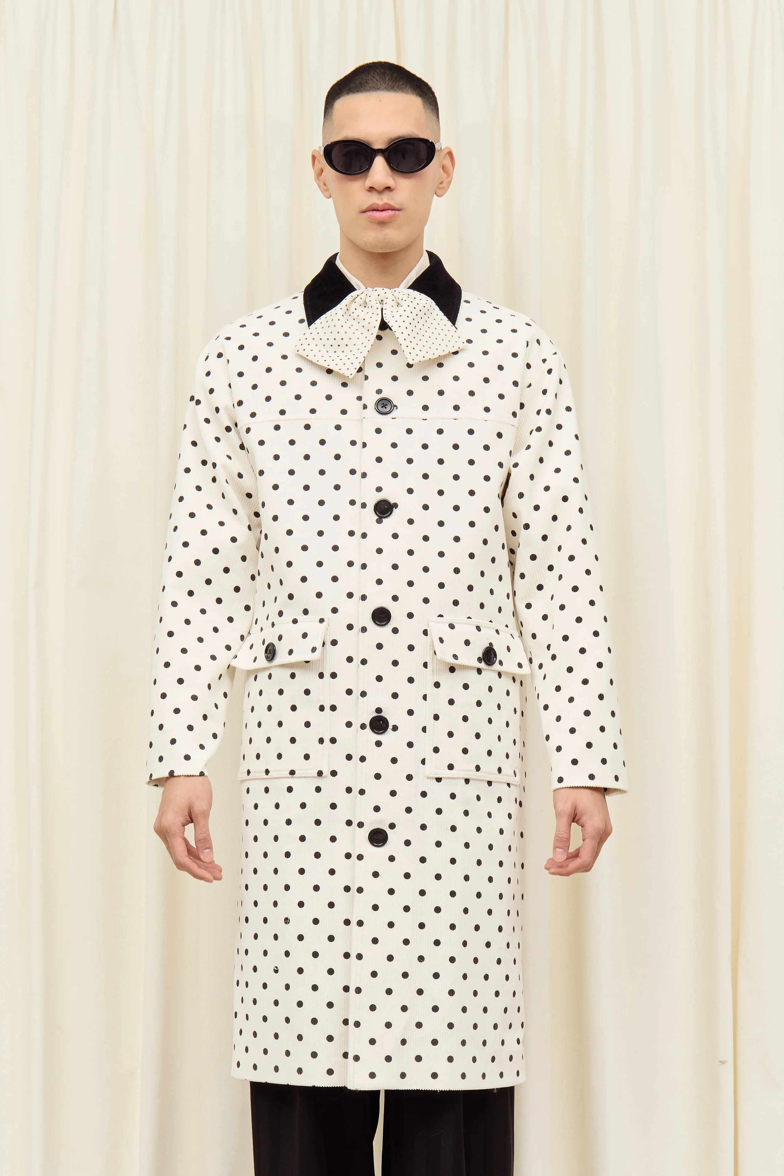 Porter Polkadot Corduroy Coat — Tanner Fletcher